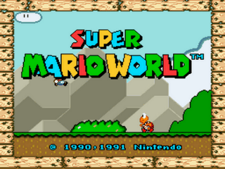 Super Mario World - Dark Man Edition Title Screen